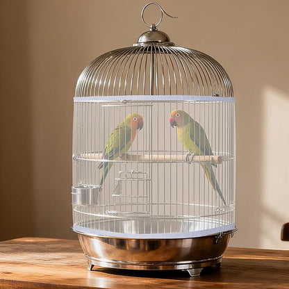 Fengek 2 Pcs Adjustable Bird Cage Cover & Seed Catcher Net - Image 5