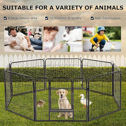 BestPet | Dog Playpen | 32 Inch, 8 Panels | Heavy Duty Metal Pet Exercise Pen | - Image 7