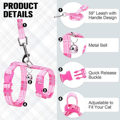 BEAUTYZOO Cat Harness and Leash Set Escape Proof - Image 2