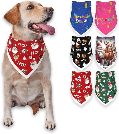 Christmas Dog Bandanas, Reflective Dog Bandana by PAPIAMENPET