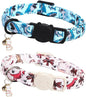 Cat Collar-2 Pack Collars Dinosaur & Shark Cat Collar Breakaway by BoboRainbow