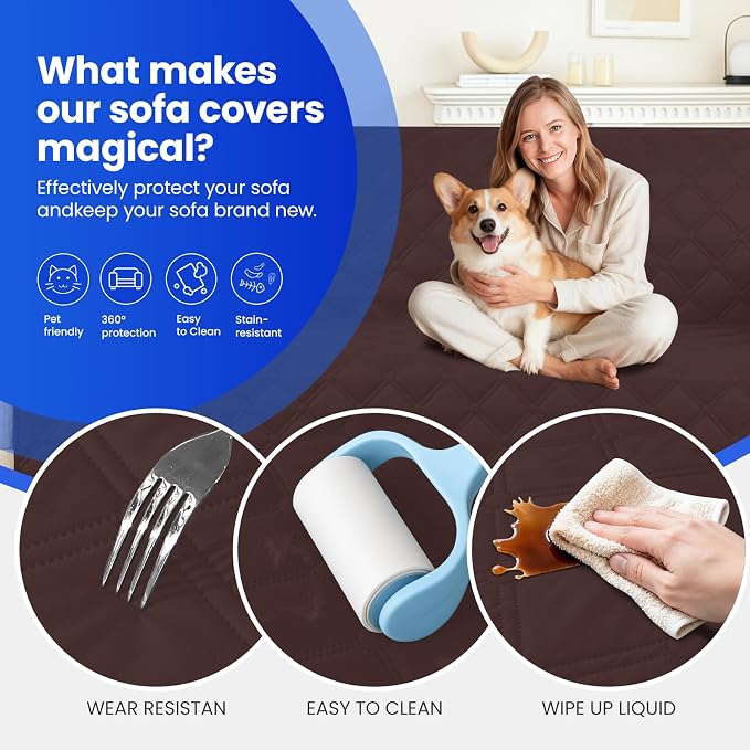 Waterproof Dog Blanket, Non-Slip Soft Pet Bed Cover, Couch Cover - Image 6