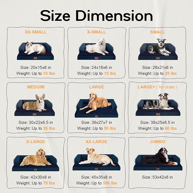 Dog Bed Medium Size Dog-Orthopedic Waterproof Bed - Image 2