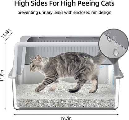 2PACK Stainless Steel Cat Litter Box - Image 3