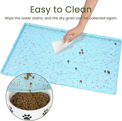 Ptlom Dog Food Mat Anti-Slip Dog Bowl Mats - Image 7