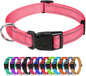 TagME Reflective Nylon Dog Collars, Adjustable Classic Pet Collar by TagME