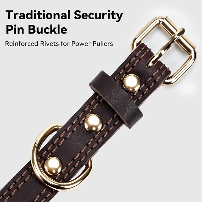 Joytale Genuine Leather Dog Collar - Image 4