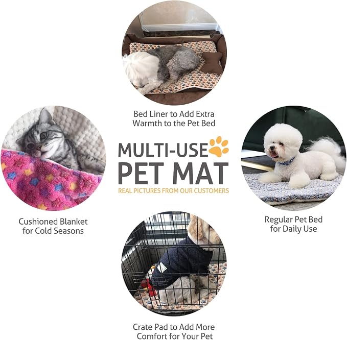 Mora Pets Cat Bed Dog Crate Pad Ultra Soft Pet Bed - Image 5