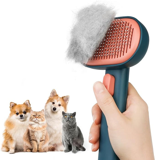 Aumuca Skin Friendly Self-Cleaning Slicker Brush by aumuca