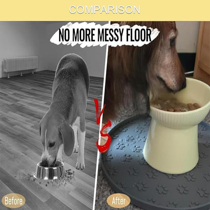 Dog Food Mat - Waterproof Cat Bowl Mat, Silicone Pet Food Mat - Image 5