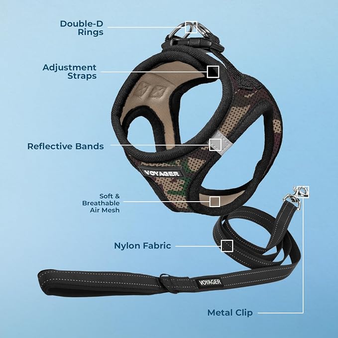 Best Pet Supplies Voyager Step-in Air All Weather Mesh Harness and Reflective - Image 4