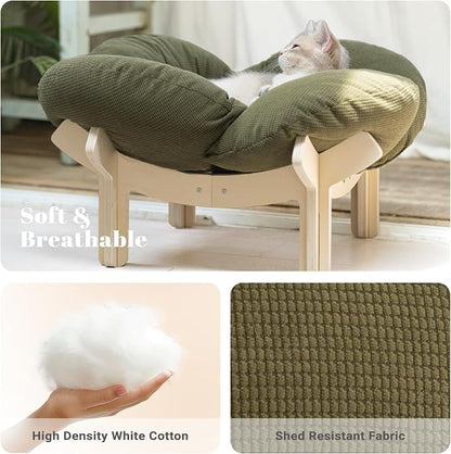 CHEERHOME PETS Elevated Cat Bed Wooden - Image 5