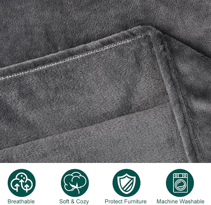 Onarway Dog Blanket Washable for Bed: 2 Packs Dog Blankets 40”x47” - Image 4