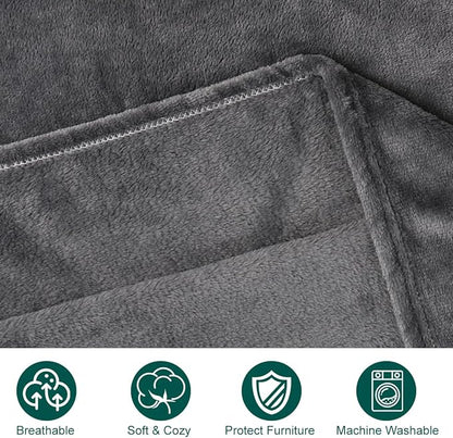 Onarway Dog Blanket Washable for Bed: 2 Packs Dog Blankets 40”x47” - Image 4