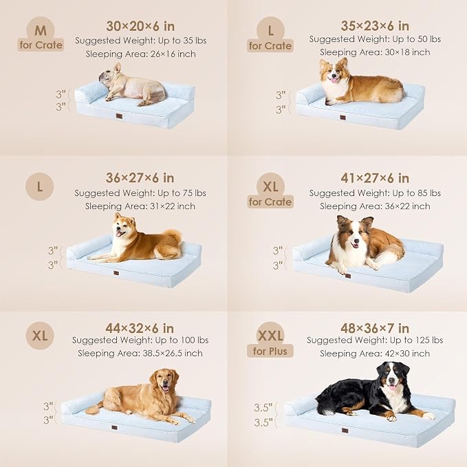 EHEYCIGA Large Dog Bed Memory Foam - Image 2