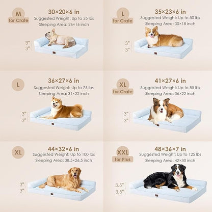 EHEYCIGA Orthopedic Dog Bed Medium Size Dogs, Memory Foam Dog Bed - Image 2