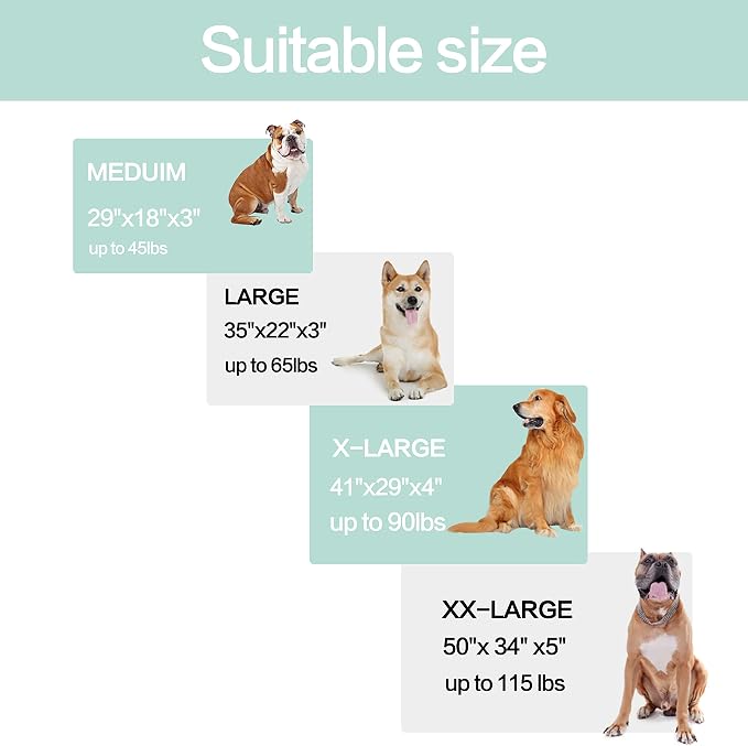 Orthopedic Memory Foam Dog Bed, Cooling Dog Beds Waterproof Pet Bed - Image 7