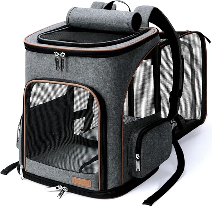 Lekereise Cat Backpack Expandable Pet Carrier Backpack by Lekereise