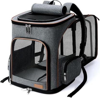Lekereise Cat Backpack Expandable Pet Carrier Backpack by Lekereise