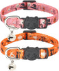 Halloween Cat Collar, 2 Pack, Breakaway Cute Cat Collar by Giecooh