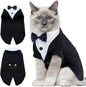 DENTRUN Cat Tuxedo Outfit, Sphynx Cat Costume Formal Suit by DENTRUN