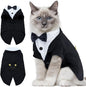 DENTRUN Cat Tuxedo Outfit, Sphynx Cat Costume Formal Suit by DENTRUN
