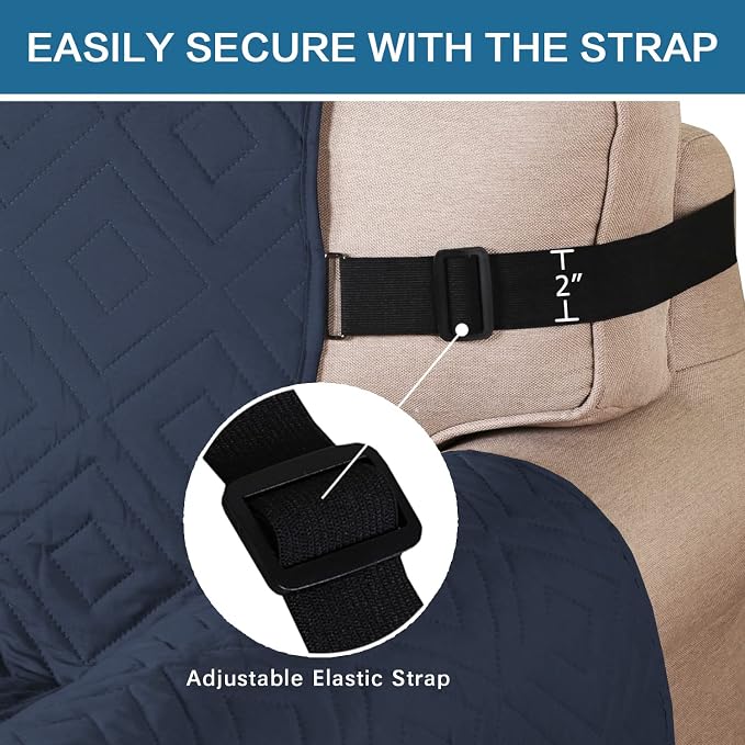 H.VERSAILTEX Reversible Chair Cover Furniture Protector Anti-Slip Couch Cover - Image 4