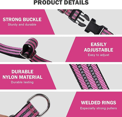 Hikiko Martingale Dog Collars Reflective Nylon Dog Collar - Image 3