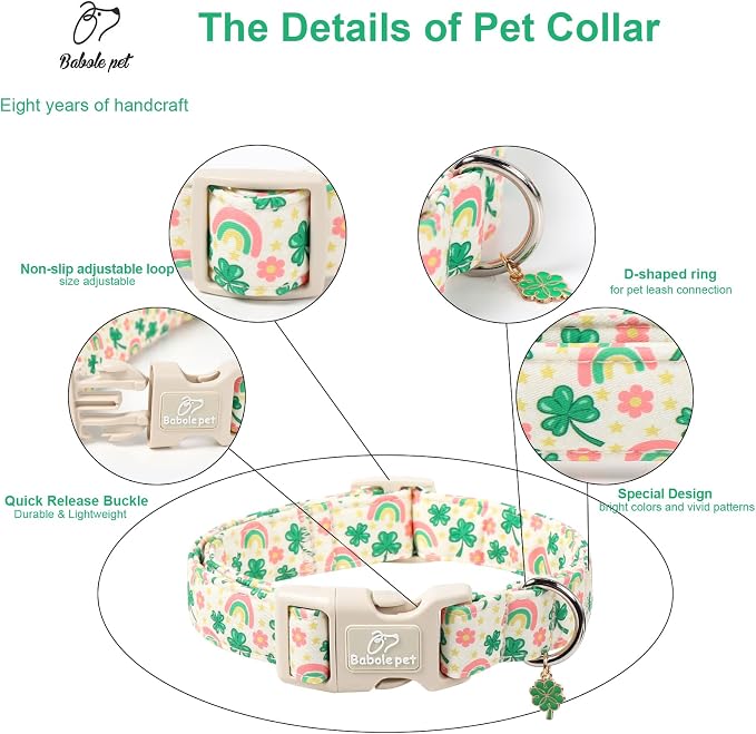 St. Patrick's Day Dog Collar for Large Dogs - Image 4