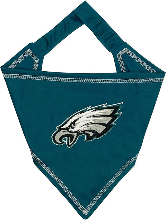 Pets First NFL Philadelphia Eagles TIE Bandana, Small/Medium. Dog Bandana Scarf by PETSFIRST