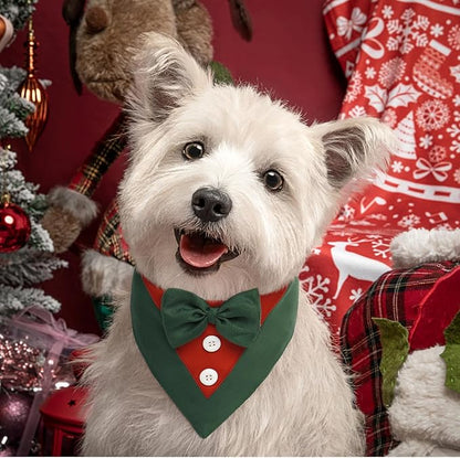 FUAMEY Dog Tuxedo Christmas for Medium Dogs, Dog Formal Suit Dogs Attire Pet - Image 3