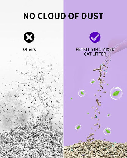PETKIT Mixed Cat Litter Fast Clumping, Ultra Absorbent, 100% Natural - Image 5