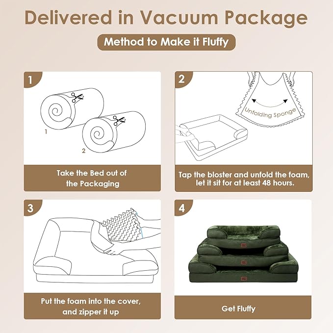 EHEYCIGA Orthopedic Dog Bed for Small Dogs, Waterproof Memory Foam Small Dog - Image 7