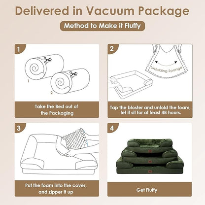 EHEYCIGA Orthopedic Dog Bed for Small Dogs, Waterproof Memory Foam Small Dog - Image 7