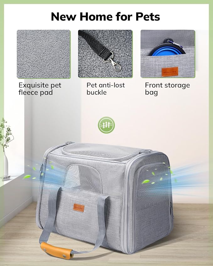 Morpilot Pet Travel Carrier Bag, Soft-Sided Dog Carrier Cat Carrier Pet Carrier - Image 6
