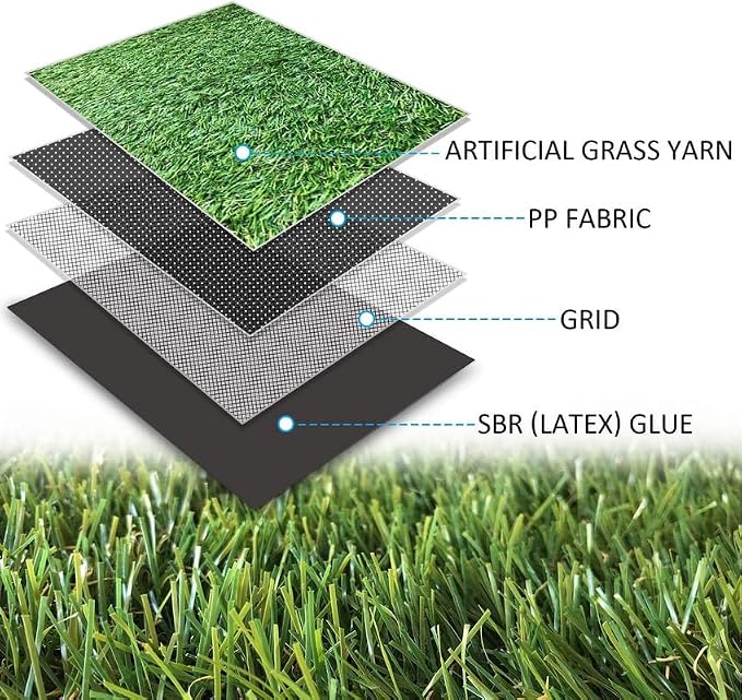 ALTRUISTIC Artificial Grass 15FTX56FT, Realistic Fake Grass Deluxe Turf - Image 3