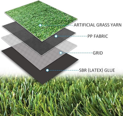 ALTRUISTIC Artificial Grass 8FTX24FT, Realistic Fake Grass Deluxe Turf - Image 3