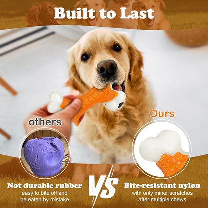 Dog Toys 2 Pack, Dog Toys for Aggressive Chewers Large Breed, Aggressive Chew - Image 2