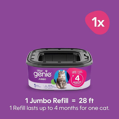 Litter Genie Refill Bags | Jumbo 6-Pack | Up to 4 Months of Supply in 1 - Image 2