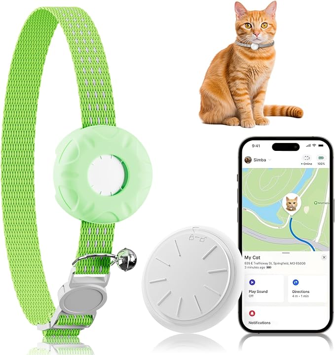 GPS Tracker for Cats, Cat Tracker, Compatible by ZFSJTAG