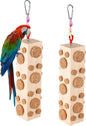 Skyygemm 2 Pcs Bird Parrot Chew Toys Wooden Foraging Hanging by Skyygemm