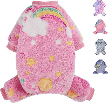 Dog Pajamas Pjs Small Girl, Winter Sweater Cute Extra Small Puppy Clothes by Unknown