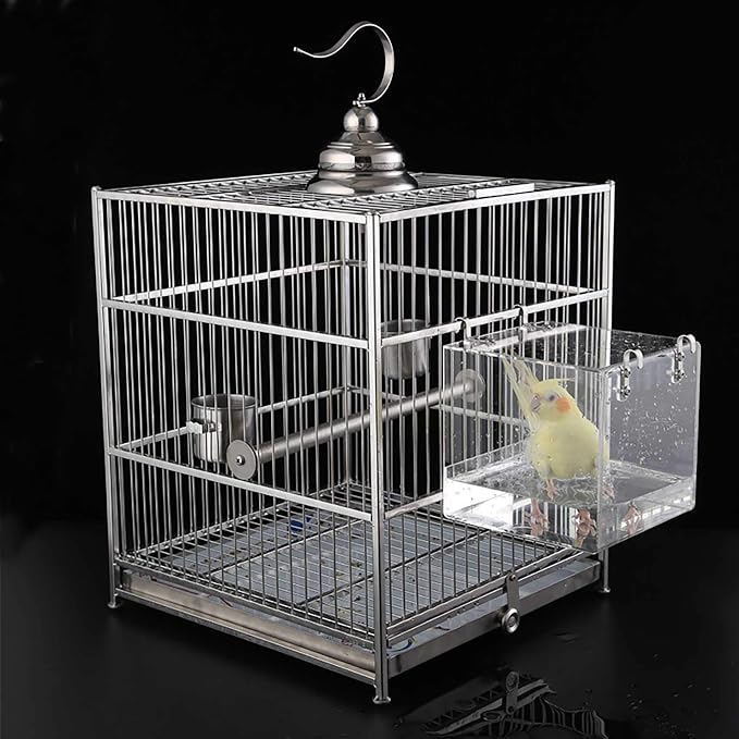 Bird Bath Cage, Cleaning Pet Supplies Cockatiel Bird Bathtub - Image 7