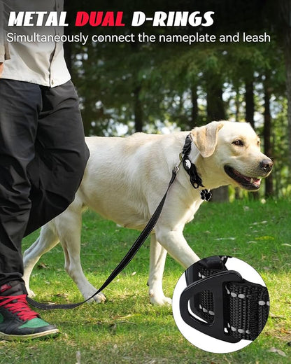 Joytale Airtag Dog Collar, Dual D-Rings, Reflective Pet Collar - Image 4