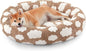 JOEJOY Donut Dog Bed Medium Size Dog, Cute Round Calming Pet Bed by JOEJOY