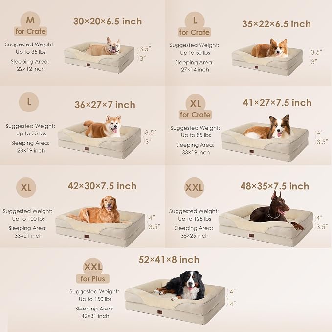 EHEYCIGA Orthopedic XXL Dog Bed - Image 5