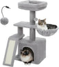 PETEPELA Small Cat Tree for Indoor Cats, Cozy Hammock and Removable Top Bed by PETEPELA