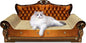 Luxury Cardboard Cat Scratcher Sofa Bed, Couch Shaped Scratching Board by INRLKIT