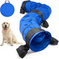 28 in 18 Foot Blue Extra Large Dog Agility Tunnel by Briwooody