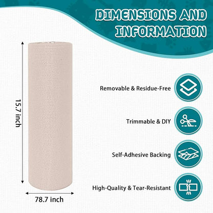 Climbing Cat Scratcher Mat Trimmable Cat Scratching Post Carpet 78.7’’x15.8’’ - Image 2